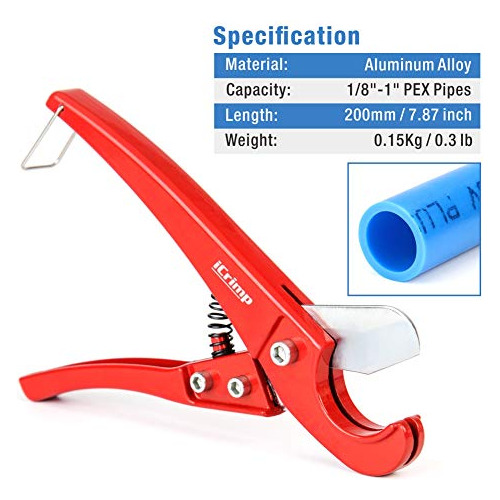 Cortatubos Pex Icrimp Para Tuberas De 1/8puLG-1puLG, No Para