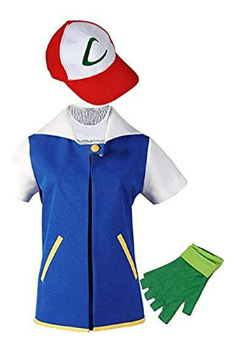 Ruichangxin   Adulto Niños Ash Ketchum Cosplay