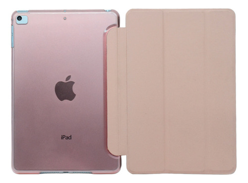 Funda Inteligente Para iPad Mini 4 5 + Cubierta Trasera Rosa