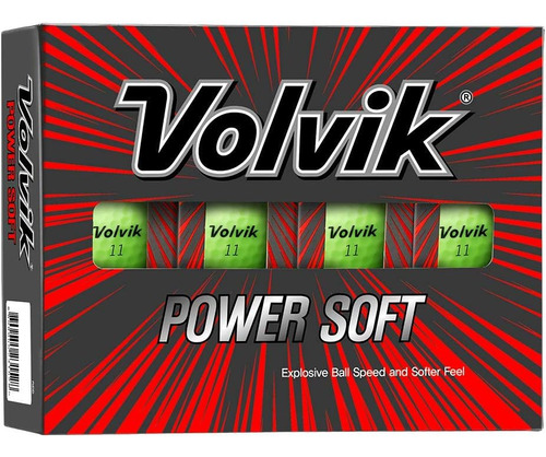 Pelotas Bolas De Golf Volvik Power Suaves Verde