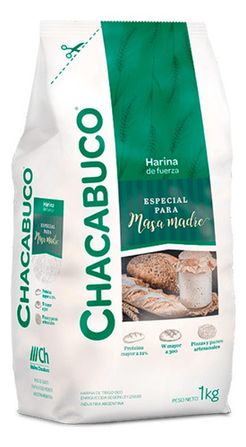 Harina De Fuerza Chacabuco Especial Para Masa Madre - 1 Kg