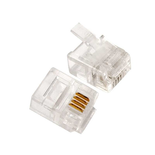 Conector Rj11 Bolsa 100 Unds Cantv Telefonico