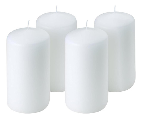 Velas De Pilares Sin Perfume De Vainilla Parnoo 3x6 (conjun