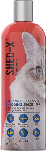 Shed X Dermaplex Gatos Suplemento Vitaminico Pelo Piel 8oz