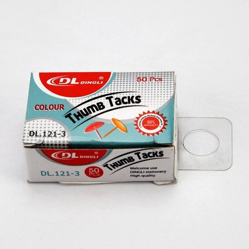 Imagen 2 de 5 de Oferta Del Dia Chinche 600932 Metalico Colores Surtidos X50