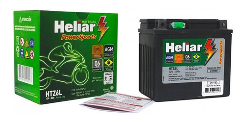 Bateria De Moto 5a Biz Es/cg Titan 150/bros 150-htz6l