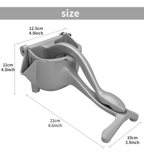 Exprimidor Manual De Acero Inoxidable - Exprimidor De Limón