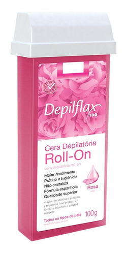 Cera Depilatoria Depilflax Roll On Rosa