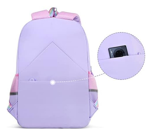 Mochila De Unicornio Para Niñas, Bolso Escolar Arcoíris, Lin