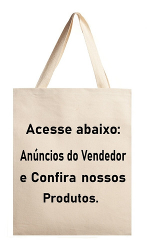 25 Sacolas Ecológica 40x30 Ecobag 100% Algodão Cru Natural.