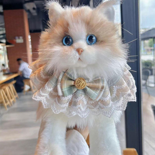 Gato Ragdoll, Animal Relleno, Muñeco De Bufanda Gato Caqui