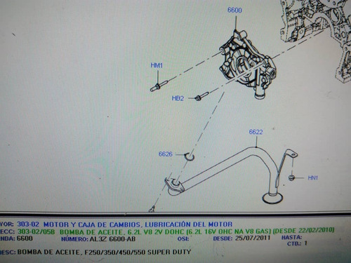 Bomba De Aceite Ford Super Duty6.2 F-250/f-350