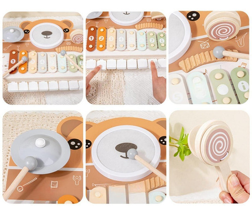 Kids Drum Set Tool Educational Desarrollo Fine Motor