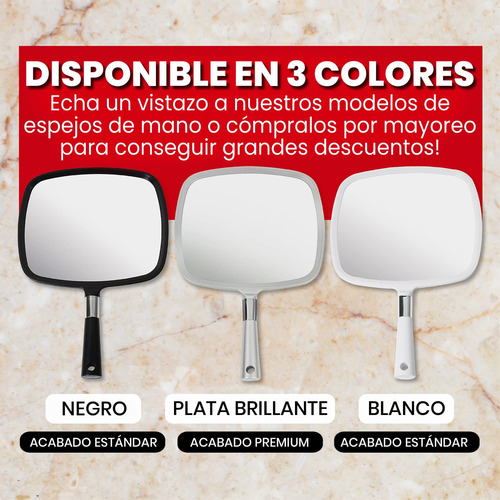 Espejo De Mano Con Asa - Espejo For Cortar El Pelo Solo For