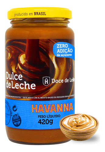 Pote Doce De Leite Havanna Zero 420g