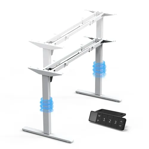 Estrutura De Mesa Elétrica Ergonômica C/ Regulagem Altura Para Ho...