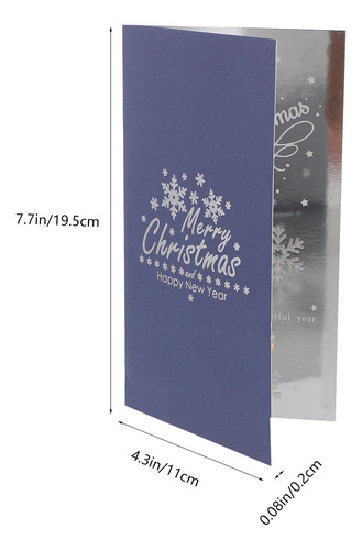 Tarjeta Desplegable De Árbol De Navidad En 3d Hecha A Mano P