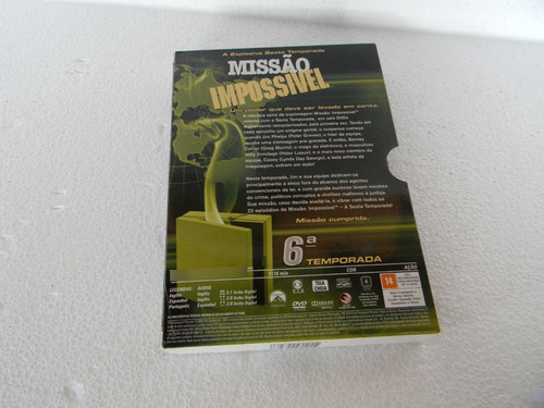Dvd - Missão:impossivel A Serie - 6 Temporada - 6 Discos (Usado)