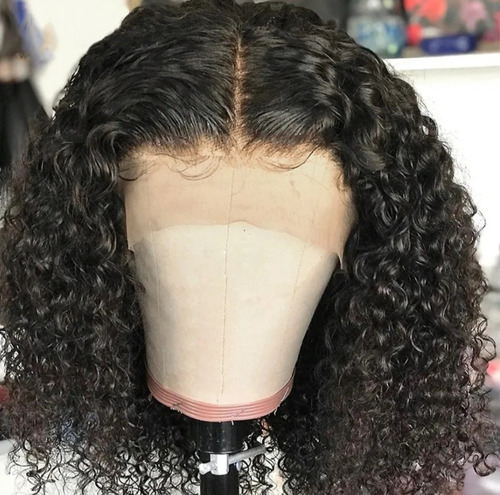 Peruca Lace Front Cabelo Humano Castanho Escuro Padrão