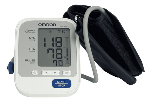 Omron Monitor De Presión Arterial De Brazo Hem-7130 Color Blanco