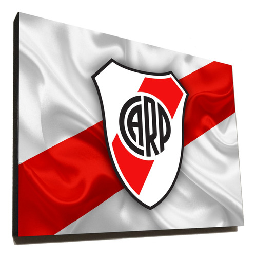 Cuadro River Plate Bandera 30x40