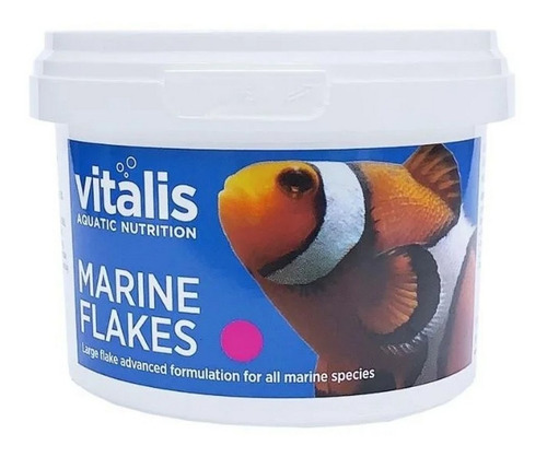 Vitalis Ração Flocos Para Peixes Marinhos Marine Flakes 40g