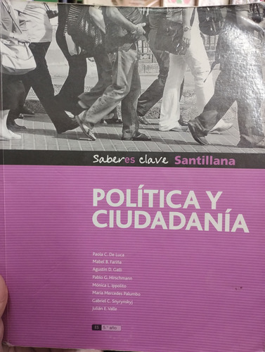 Política Y Ciudadanía Santillana Saberes Clave Impecable!