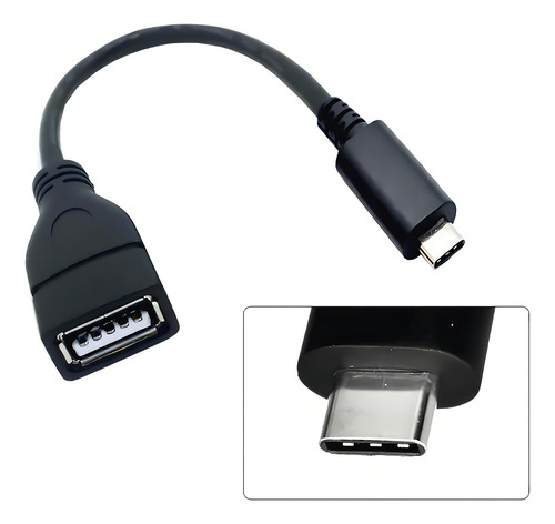 Adaptador USB para tipo C Otg/USB para tipo C Cabo OTG-C flexível de cor aleatória