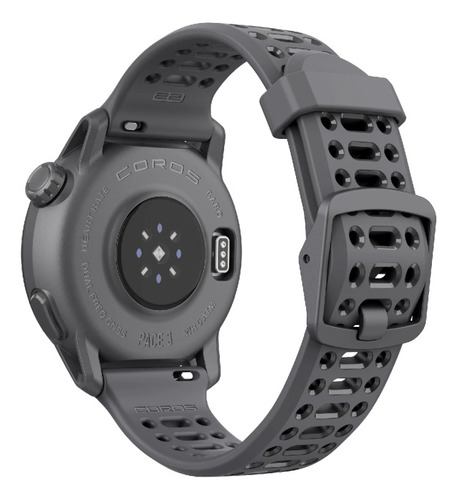 Reloj Deportivo Gps Coros Pace 3 Malla Silicona Black Gris Silicona Negro Negro