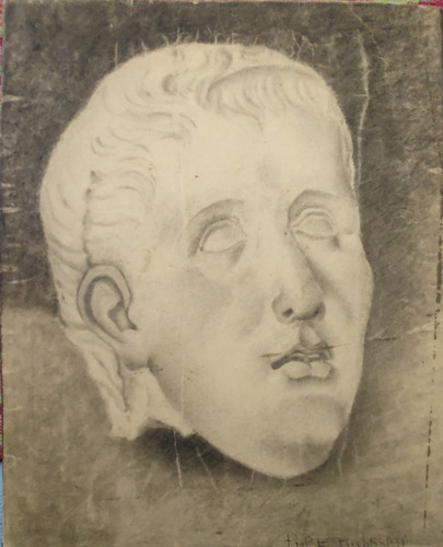 Dibujo Técnica Carbón Busto 28x43cm (d47