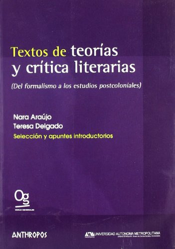 Libro Textos De Teorias Y Criticas Literarias  De Vv Aa