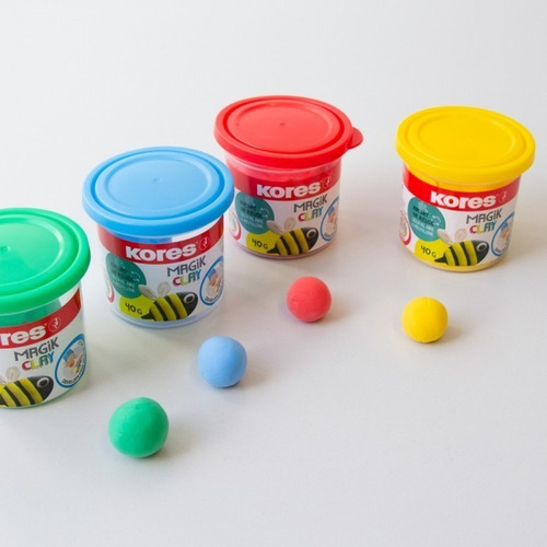 Imagen 4 de 5 de Plastilina Foami Moldeable Kores Magik Clay
