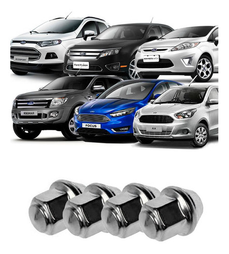 4 Porca Roda Liga Leve - New Fiesta-2012-2016