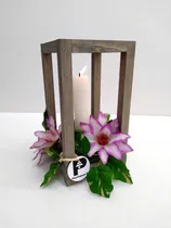 Comprar Pack 20 Centros De Mesa Linterna P\u002F Vela Madera Boda Eventos