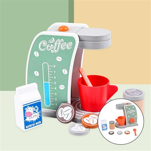 Cafetera De Madera Para Niños Con Forma De Casa De Juegos De
