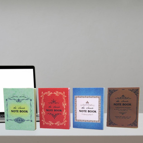4 Piezas 1/12 Casa De Muñecas Miniatura Mini Cuadernos