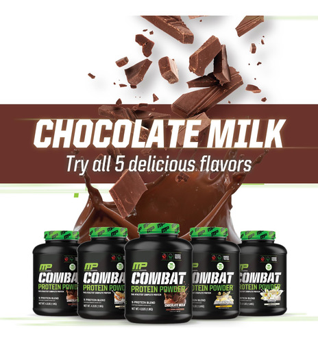 Proteína Em Pó Musclepharm Combat 100% Whey Chocolate 1,86 K