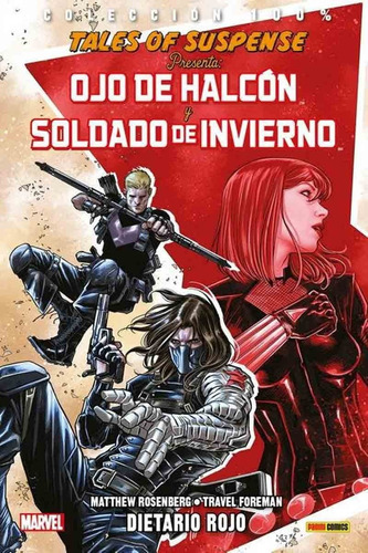 100% Marvel Ojo De Halcón Y Soldado De Invierno Dietario Roj