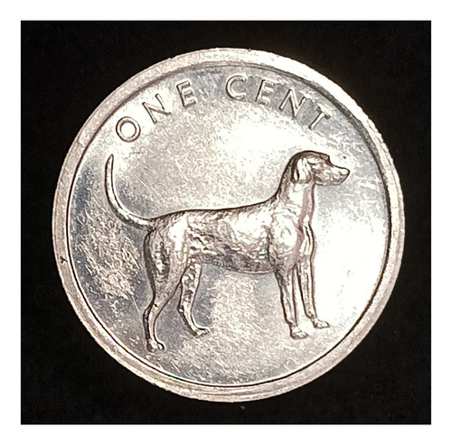 Isla Cook 1 Cent 2003 Sin Circular Km 421 Perro Pointer