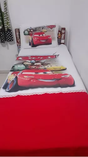 Jogo de Cama Casal - Filme Carros - Relâmpago McQueen