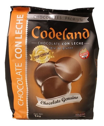 Chocolate Cobertura Con Leche Top Crem Codeland