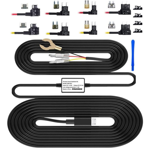 Kit For Dash Cam Pruveeo Allows Parking Mode