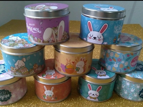 Pack De 30 Latas Decoradas Pascuas 