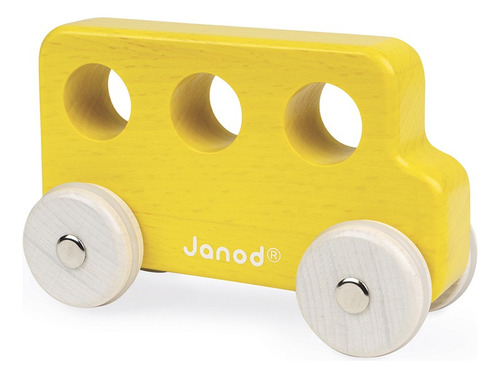 Mini Carros De Madeira Sweet Cocoon Cor Amarelo