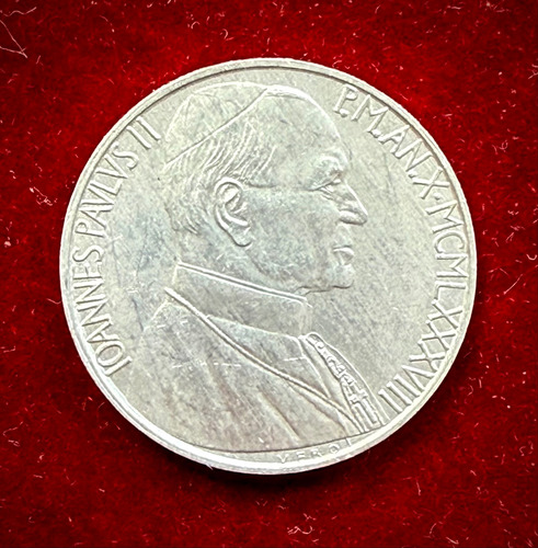 Moneda 10 Liras Vaticano 1988 Km 206 Juan Pablo Ii (Usado)
