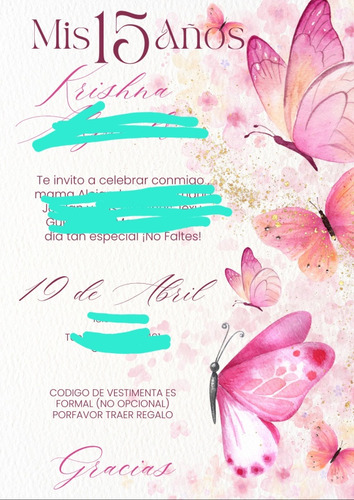 Invitaciones De Cumpleaños Digital