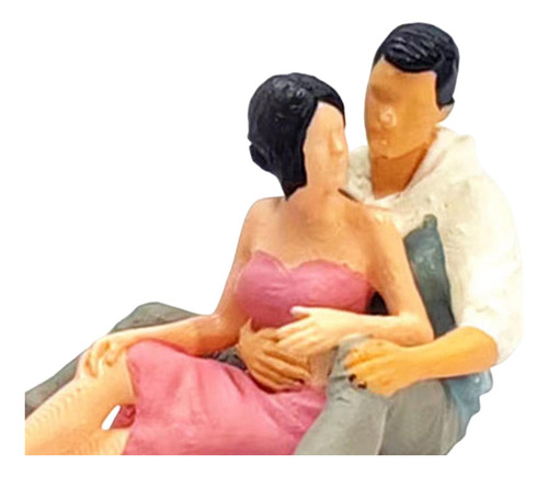 Figura De Pareja 1:64, Ornamento De Escritorio, Tren, Rosa B
