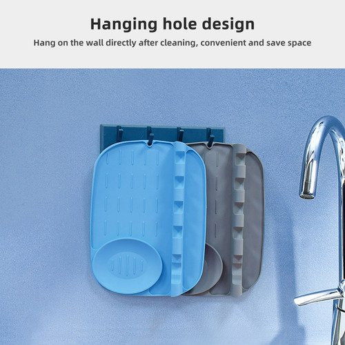 Soporte De Silicona Para Utensilios Con Almohadilla De Goteo