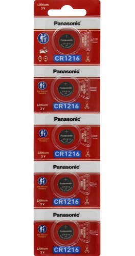 Pilas Boton Cr1216 Panasonic 1216 3v - Pack X 10 Unidades