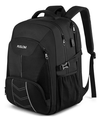 Mochila De Viaje Xyz 55l Para Hombre Negro Laptop
